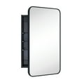 thumbnail image 7 of TEHOME Garnes Recessed or Surface Mount Framed Medicine Cabinet with Adjustable Shelves 17.5'' x 29'' - Black, 7 of 7