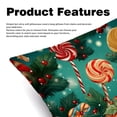 thumbnail image 2 of Christmas Sumptuous Velvet Throw Pillow Covers Set of 2, Decorative Bed Pillow Cases with Unique Patterns for Home Decor, Sizes 16x16, 18x18, 20x20 Inches, 2 of 6