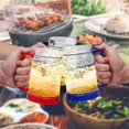thumbnail image 5 of Taza de cerveza helada para congelador, vasos para beber, jarras de cerveza heladas de gel de doble pared, copas de vino refrescantes para fiestas y regalos, transparente, juego de 3 de 16 oz (azul,, 5 of 5