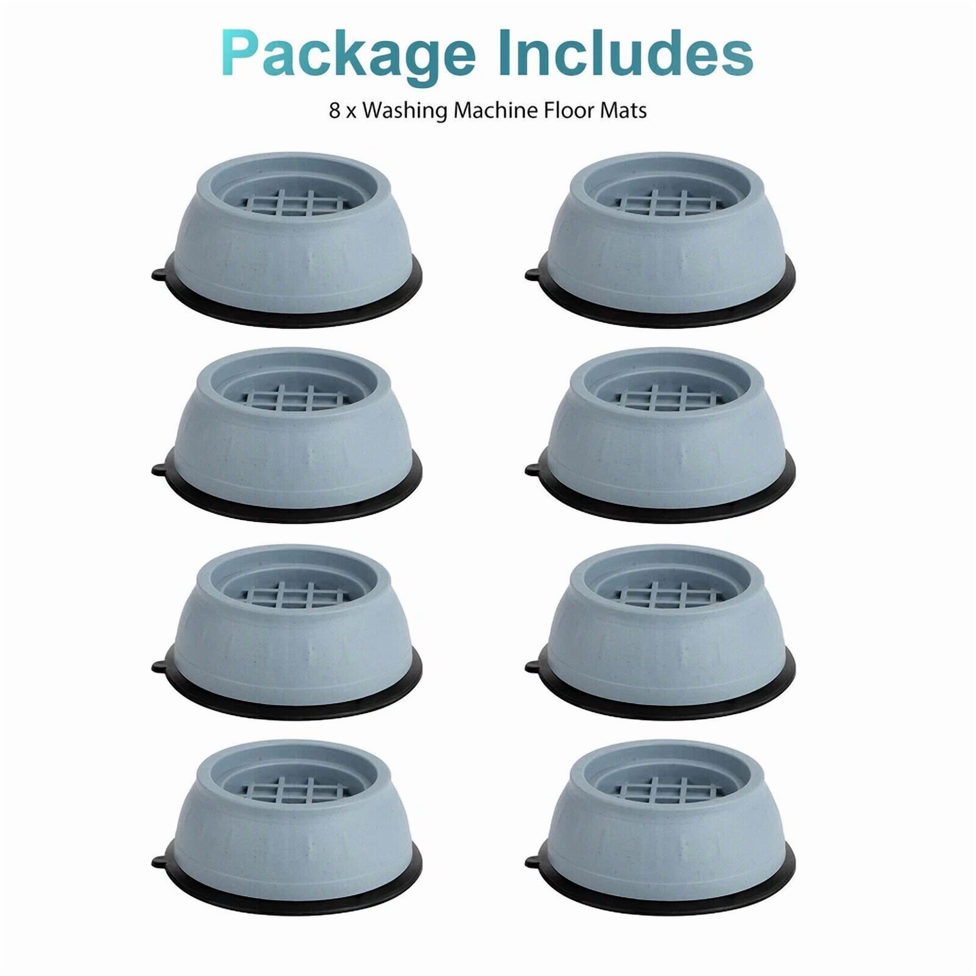8 Pcs Anti Vibration Washing Machine Support Anti-Slip Rubber Feet Base Pads Mat