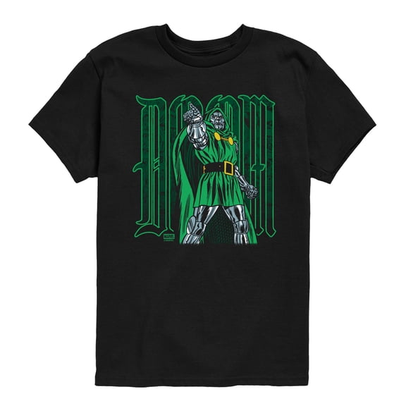 Fantastic Four - Doom Type - Youth Boys Short Sleeve Graphic T-Shirt