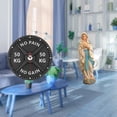 thumbnail image 2 of Escultura Decorativa Creativa Para Gimnasio En Casa, Entrenamiento De Culturismo, Reloj De Pared 3D Bendecido, Figura De La Señora De Lutero Para Oficina., 2 of 8
