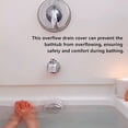 thumbnail image 4 of PVC Overflow Drain Cover for Bathtub - Prevent Overflow, Quick Installation, 4 of 9