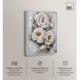 thumbnail image 2 of White Mirage II Canvas Print Floral Wall Decor by Art Remedy, White Frame, 24 x 36, 2 of 7