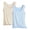#01Light Blue, variant on Women's 2-Pack Pastel Seamless Tank Tops, Thin Milk Silk Spandex Quick-Dry Stretchy Breathable Sleeveless Workout Layering Tops Gray L
