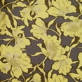 thumbnail image 2 of Zelouf Athena Floral Jacquard  , Sewing, DIY, Crafts Fabric by the Yard, Black/buttercup, 3 Yard, 2 of 4