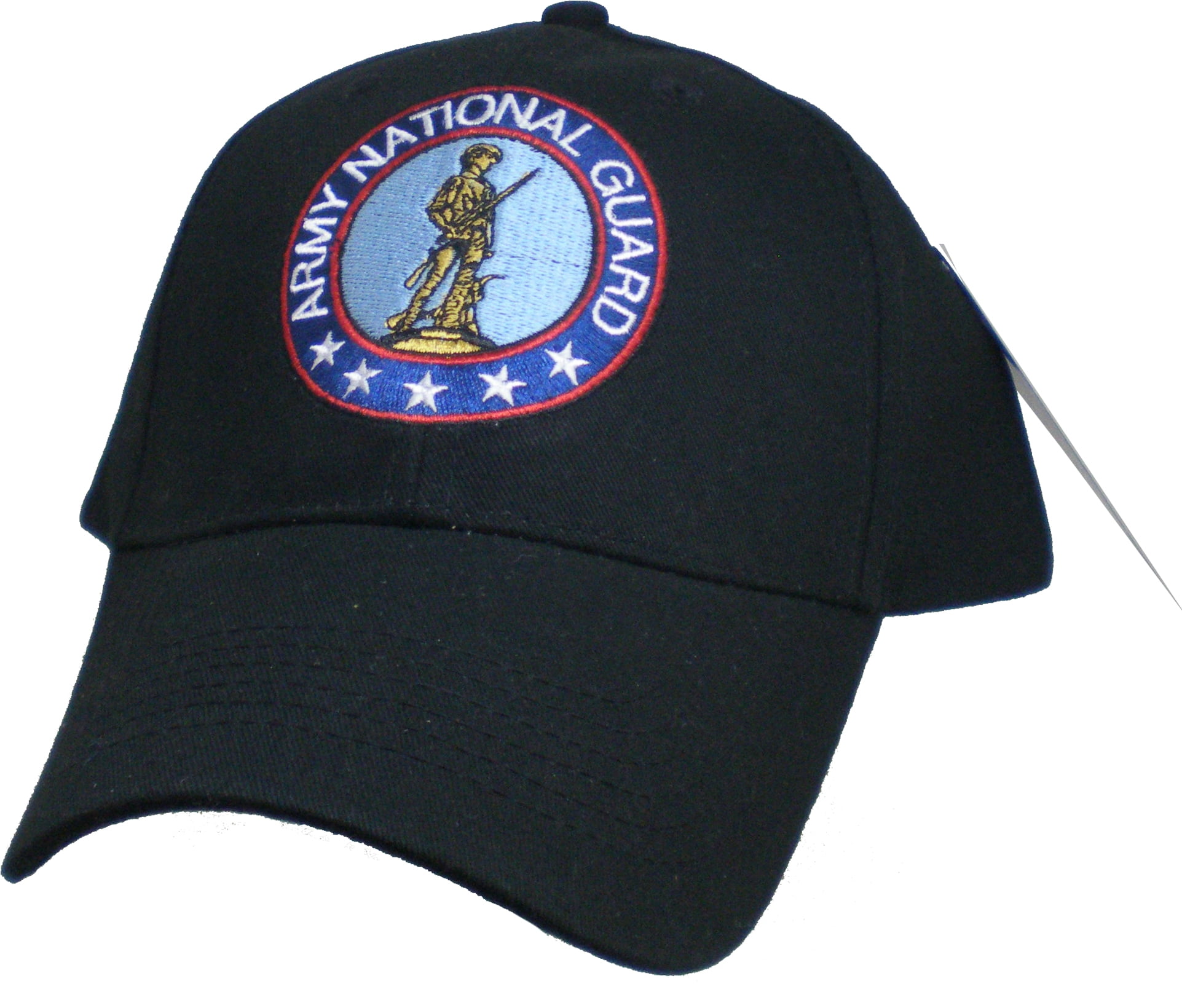 Eagle Crest Army National Guard Logo Mens Cap [Black Adjustable