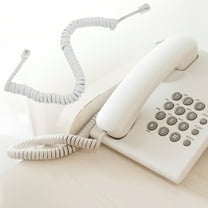 Beaupretty 2Pcs Phone Cables for Landline Soft Coiled Cords White Pvc for Indoor Use