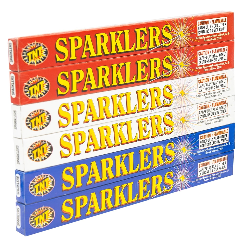 (2 pack) TNT Fireworks Gold Hand Held Sparklers, Outdoor Party
