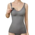 thumbnail image 2 of WBQ Maternity Nursing Tank Tops for Breastfeeding,Womens Nursing Maternity Cami Built in Bra Sleep Bra, 2 of 7