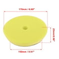 thumbnail image 4 of Unique Bargains 170 150mm Sponge Buffing Pads for Car Wheels Yellow, 4 of 6