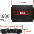 thumbnail image 3 of BOSS Audio Systems Phantom 1600W Car Amplifier – 2 Channel, Full Range, Class A/B, Stable Mosfet Power, 3 of 7