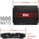 Boss Audio Phantom 1600W Amplificateur Mosfet Stable Classe A/B 2 canaux – image 4 sur 6