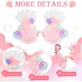 thumbnail image 4 of Kids Sunglasses for Girls, Mermaid Shells Round Flower UV Protection Sunglasses for Outdoor Beach Holiday Cute Eyewear Party Accessories, Age 3-12 Years, 4 of 7