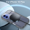 thumbnail image 3 of Petocase for iPhone 16 Plus Case,Clear [Non Yellowing] [Compatible with MagSafe] Shockproof Protection Rugged Heavy Duty Cover Case for iPhone 16 Plus 6.7",Clear Black, 3 of 7