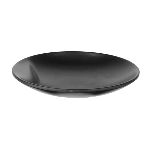 MEIBUTYUP Black Round Dinner Plates Set, Smooth , Material for Home and Restaurant Dining