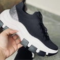 thumbnail image 5 of BONIXOOM Platform Sneakers for Women Womens Shoes Lace-Ups Running Lace-Up Casual Shoes Black 2024 Summer Clearance Size 7.5, 5 of 5