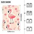 thumbnail image 3 of Flamingo and Flowers Pink Ring Binder Notebook Journey Note Diary College Ruled Spiral Notebook Study Loose Leaf Paper A5 60 Pages, 3 of 8