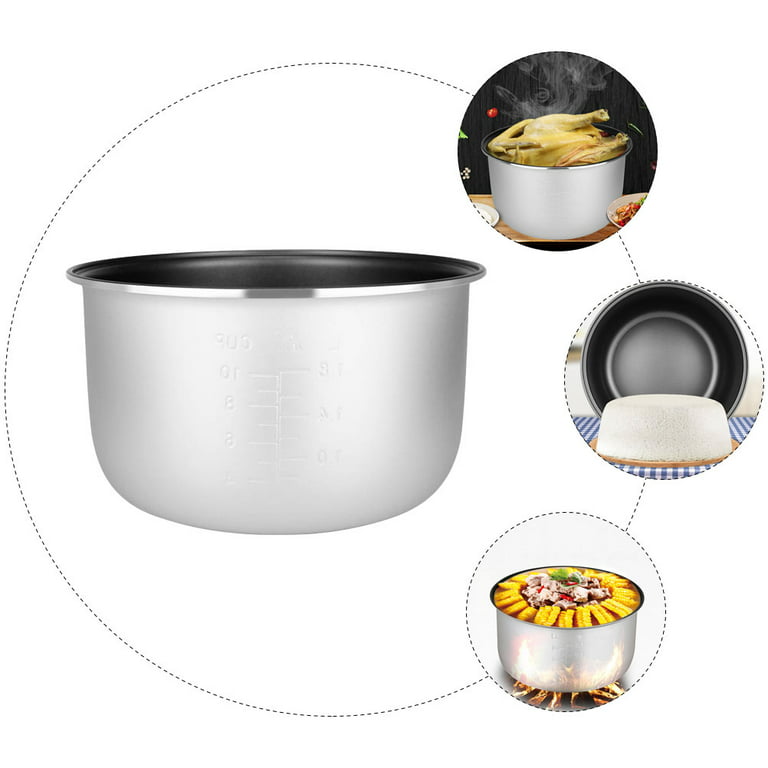 LNQ LUNIQI 2L Household Rice Cooker Inner Pot Replacement,Rice Cooker Liner  Non-stick Rice Cooking Container Electric Cooker Accessories for Home
