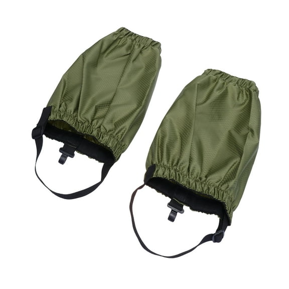 Diamond Lattice Gaiters Snow Ankle Gaiters Outdoor Larger Hiking Ankle Gaiters Lightweight Gaiters Adjustable Foot Covers for Hiking Mountain Climbing(Army Green)