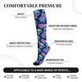 thumbnail image 4 of Picia starry sky Skull flower Printed Sports Compression Socks - 15-20mmHg Graduated Compression, High-Performance Soft and Breathable Socks for Men and Women, 4 of 5