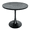 Black, variant on LeisureMod Bristol Mid-Century Modern 36" Round Table with Wood Top and Iron Pedestal Black Base with Gloss Finish for Kitchen and Dining Room, Black