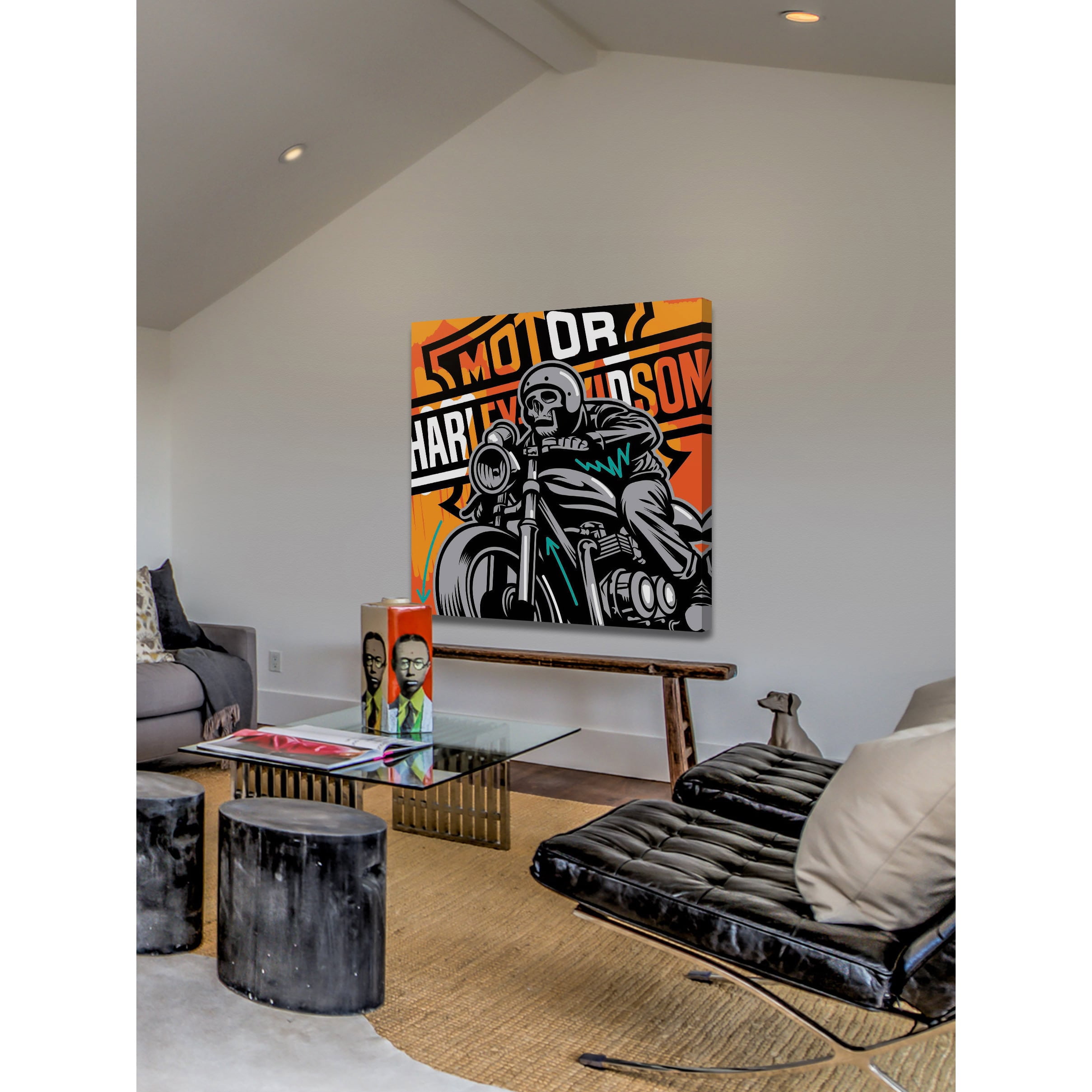 Marmont Hill "Motor" by Josh Ruggs Painting Print on Wrapped Canvas