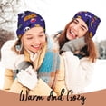 thumbnail image 4 of Lsque Cute And Creepy Pattern Knitted Beanie, Unisex Winter Hat, Knit Hat Winter Beanies Thick Fisherman Beanies Cuffed Plain Skull Caps, 4 of 6