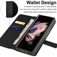 thumbnail image 3 of For Compatible With Samsung Galaxy Z Fold 3 Case, Shock Resistant Pu Leather Hard Pc, Anti-fingerprint Full Protective Case With Card Slot For Samsun, 3 of 5