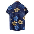thumbnail image 6 of Awdenio Shirts for Men Hawaiian Shirt Short Sleeve Tropical Vacation Button Down Beach Floral Palm Shirts, 6 of 6