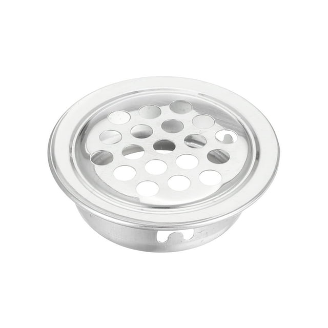Cubierta de desagüe de Uxcell, cubierta de desagüe de acero inoxidable de 1 pulgada, anti-bloqueo para baño y cocina al aire libre, 25 boca plana