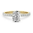 thumbnail image 3 of 1 Carat IGI Certified Oval Shape Lab Grown Diamond Engagement Ring | 14K Yellow Gold | Emily Eternity Lab Diamond Ring | FG-VS1-VS2 Quality Friendly Diamonds, 3 of 6