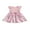 Pink, variant on Bagilaanoe Toddler Baby Girl Summer Dress Flower Print Ruffle Fly Sleeve A-line Dresses 6M 12M 18M 24M 3T 4T Kid Patchwork Skirt