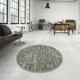 thumbnail image 3 of Ahgly Company Indoor Square Patterned Black Novelty Area Rugs, 5' Square, 3 of 6