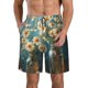 thumbnail image 1 of Balery Delicate White Daisy Jars Traje de Baño Estilo Hawaiano para Hombre, Shorts de Secado Rápido con Bolsillos-3X-Large, 1 of 6