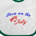 thumbnail image 4 of Inktastic Born on the 4th of July Boys or Girls Baby Bib, 4 of 4