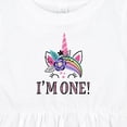thumbnail image 4 of Inktastic First Birthday Unicorn for Girl Girls Baby Dress, 4 of 5