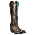 thumbnail image 2 of Corral Boots Womens Metallic Embroidered Snip Toe Cowboy  Tall Boots, 2 of 5