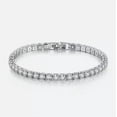 thumbnail image 6 of GKNET NEW Moissanite Tennis Bracelet for Women 925 Sterling Silver Christmas Gift-Silver-17cm, 6 of 7