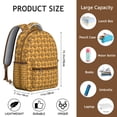 thumbnail image 3 of Retro Sunflower Graphic Students Backpack Lightweight and Comfortable School Bag with Golden Bloom and Wildflower Pattern, 3 of 5
