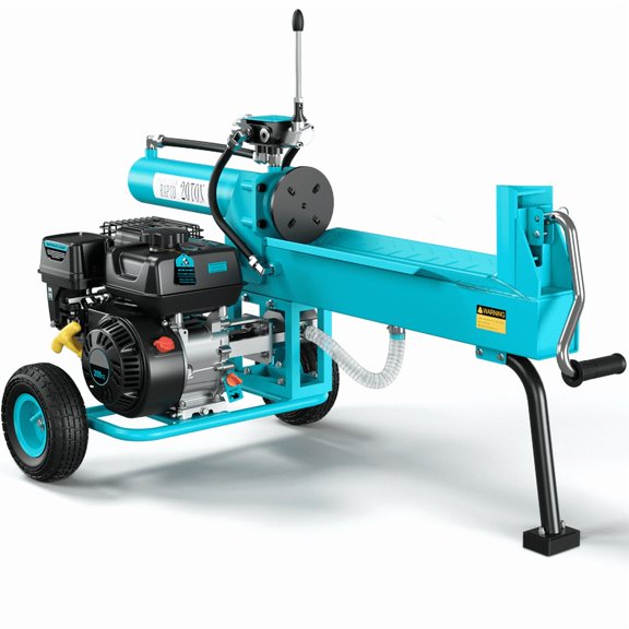 Efurden Power Gas Log Splitter with 7 HP-4 Stroke Engine, 20 Ton Hydraulic Auto Return Ram System