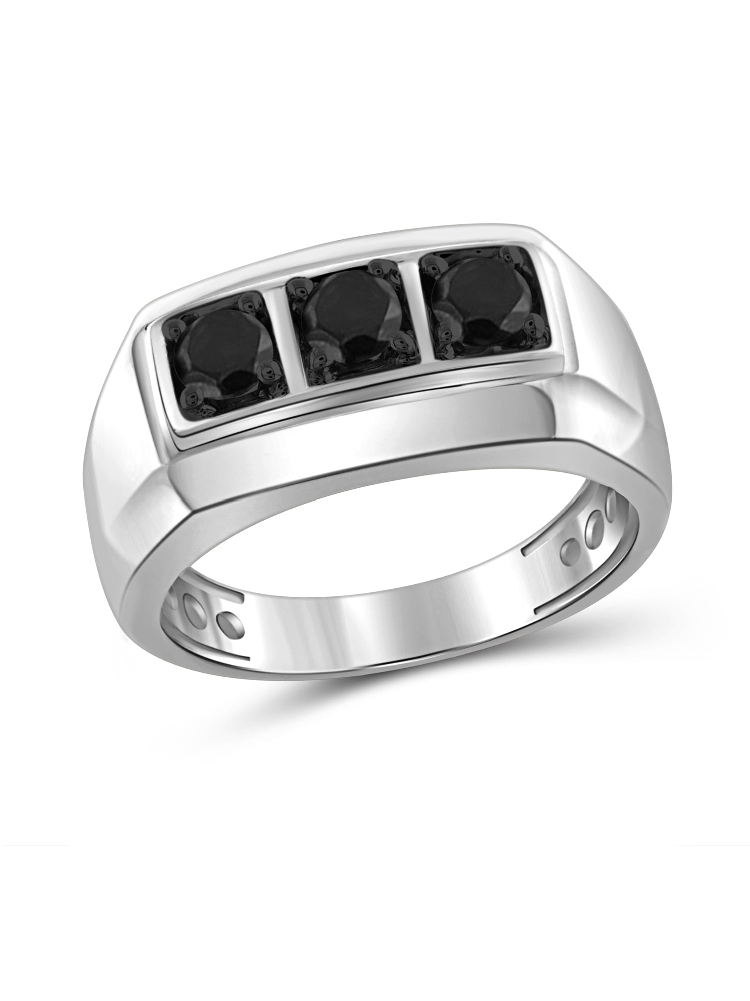 Black Diamond Rings for Men 1CTTW Genuine Black Diamond Ring for Men