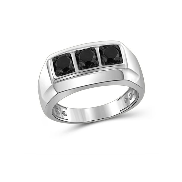 Black Diamond Rings for Men 1CTTW Genuine Black Diamond Ring for Men