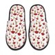 thumbnail image 1 of Fotbe Red Mushroom Pantuflas Peludas para Mujer con Estampado, Zapatillas de Peluche, Zapatos de Invierno para Casa, Uso Interior y Exterior-Large, 1 of 8