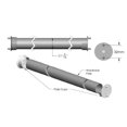 thumbnail image 3 of TAG Hardware 3 Piece Set - 1 5/16 Inch Diameter Round Wardrobe Tube Closet Rod with End Supports - White (35 3/4"), 3 of 3