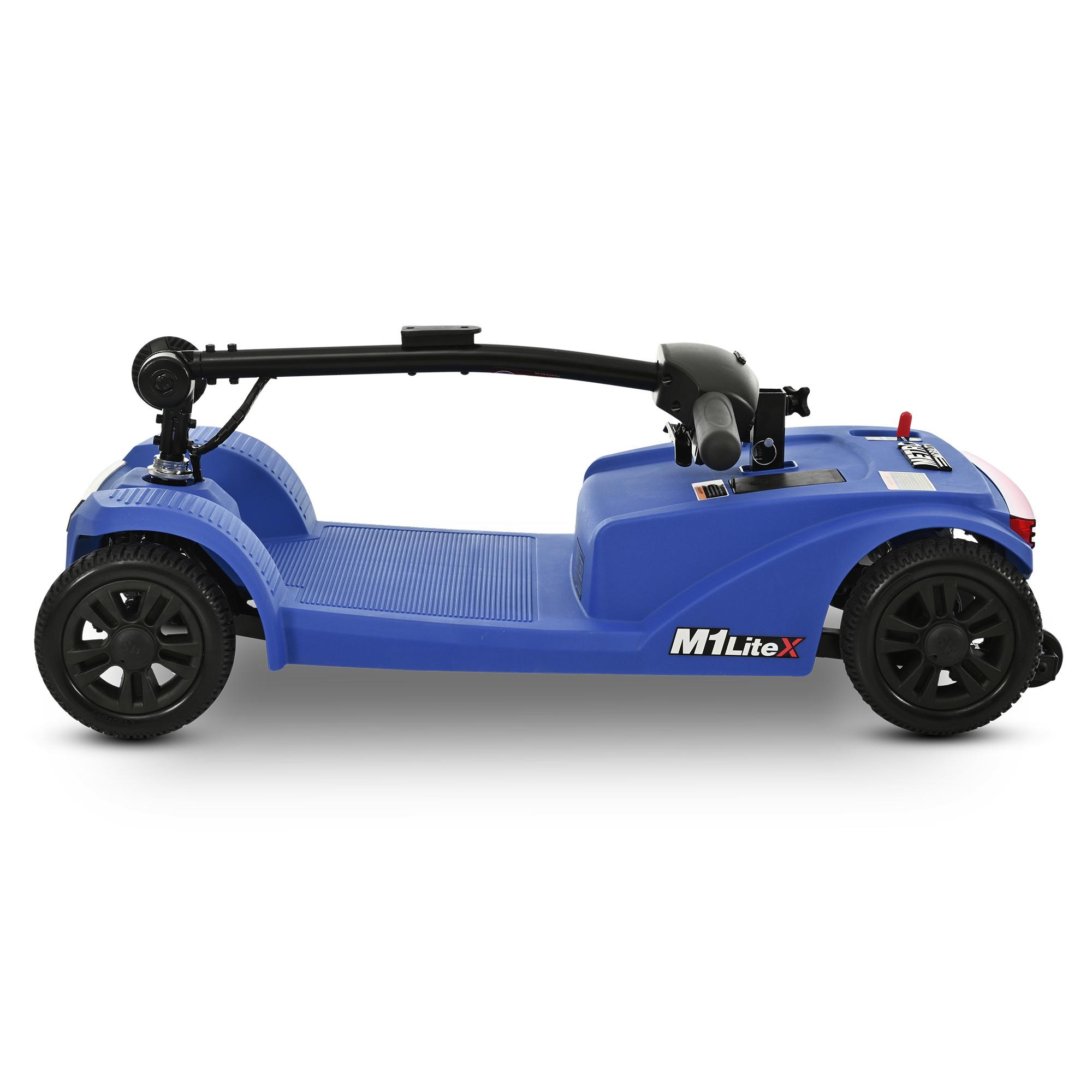 LEGAHOME Compact Mobility Scooter, Electric Powered 4 Wheels Scooter for Seniors, Lightweight Folding Motorized Scooters with LED Headlight, Heavy Duty Elderly Mobility Scooter, Holds 330lb, Blue