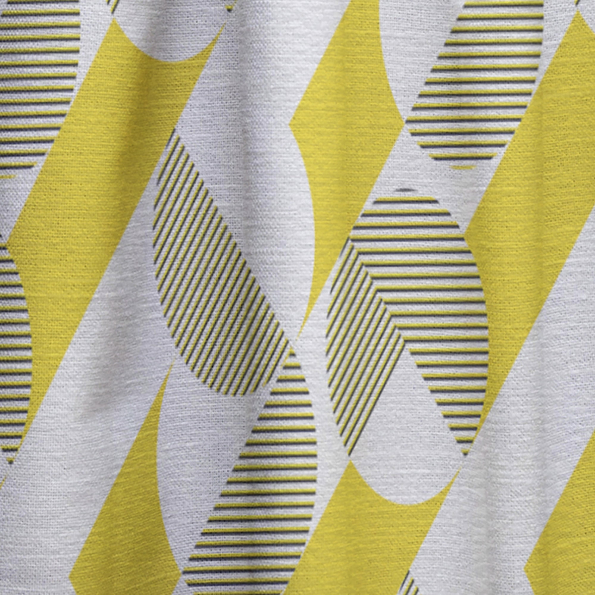Designart 'Abstract Retro Geometric Pattern Design II' Mid-Century Modern Curtain Panel