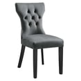 thumbnail image 6 of Modway Silhouette 20" Velvet Dining Chairs in Blue/Black (Set of 2), 6 of 9