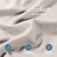 thumbnail image 2 of Bare Home Washed Duvet Cover Set - Ultra-Soft - Premium 1800 Collection - 3 Piece - Cal King, Fog, 2 of 8