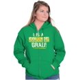 thumbnail image 3 of College Grad Class Degree Educated Zip Up Hoodie Men's Women's Brisco Brands 4X, 3 of 6